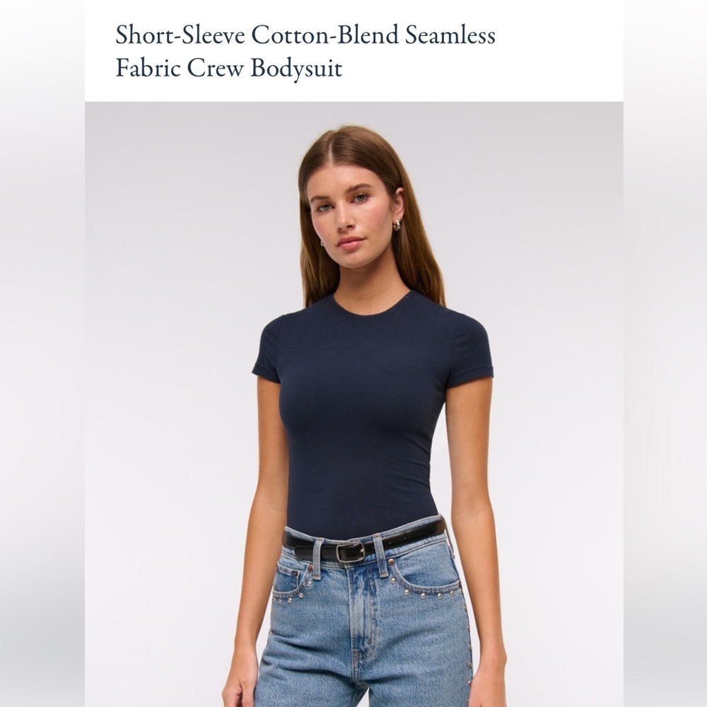 Abercrombie & Fitch Cotton-Blend Seamless Bodysuit